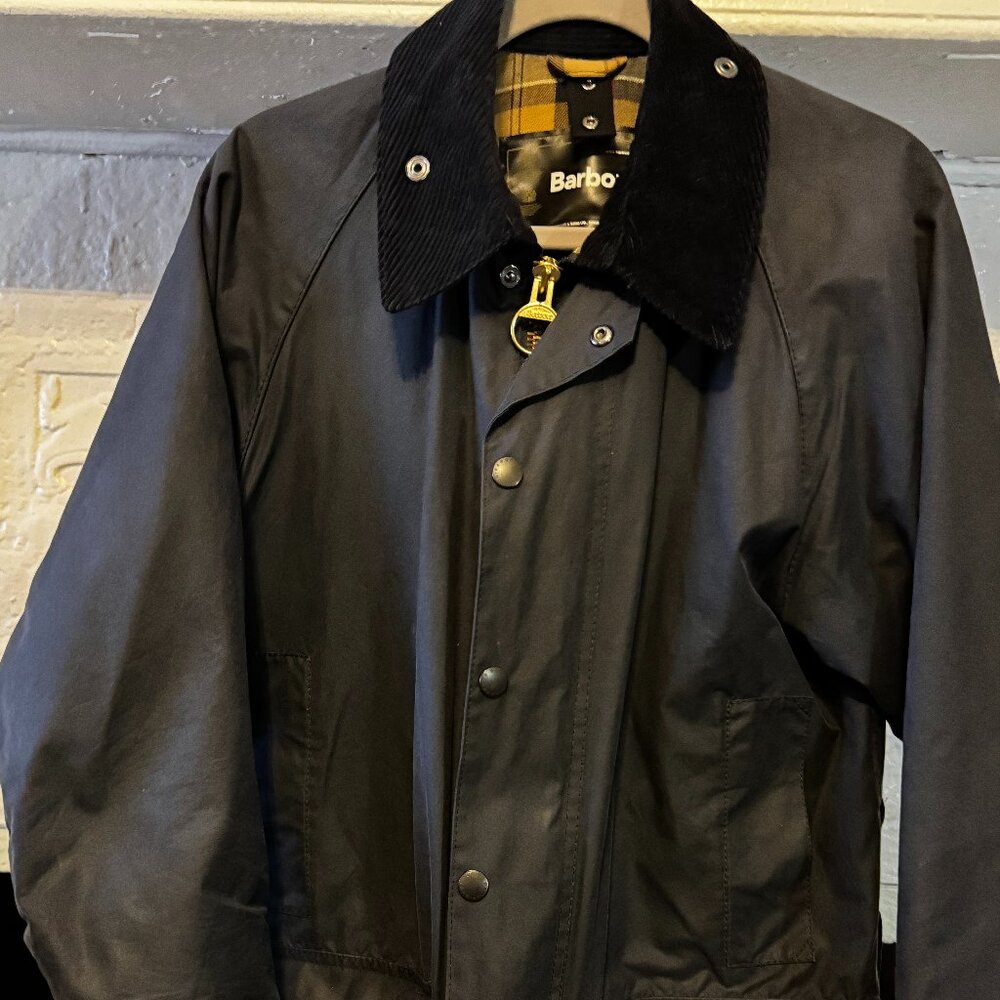 BARBOUR BEAUFORT JACKET - Navy Large